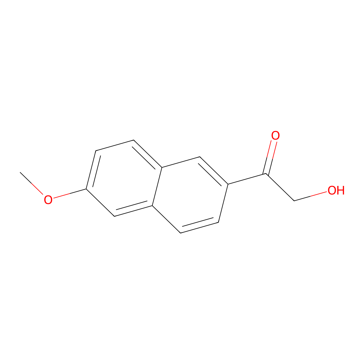 2-Hydroxy-1-(6-methoxy-2-naphthyl)ethanone molecular structure, CAS 1538877-83-6