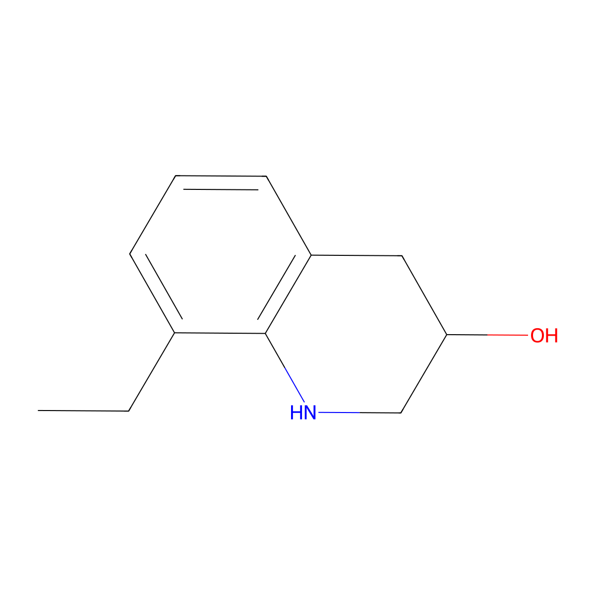 8-Ethyl-1,2,3,4-tetrahydroquinolin-3-ol molecular structure, CAS 1538906-03-4