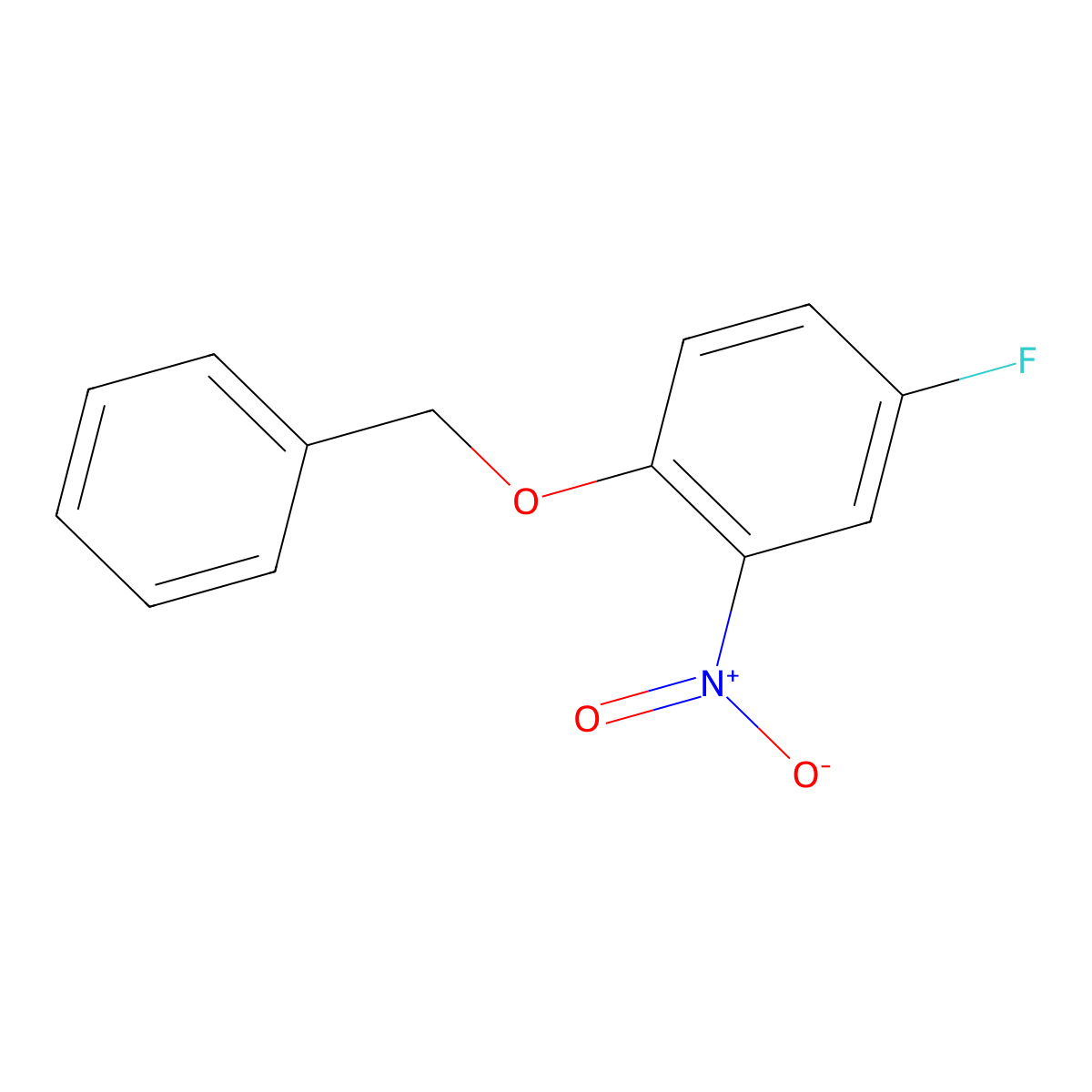 1-(Benzyloxy)-4-fluoro-2-nitrobenzene molecular structure, CAS 1538917-12-2