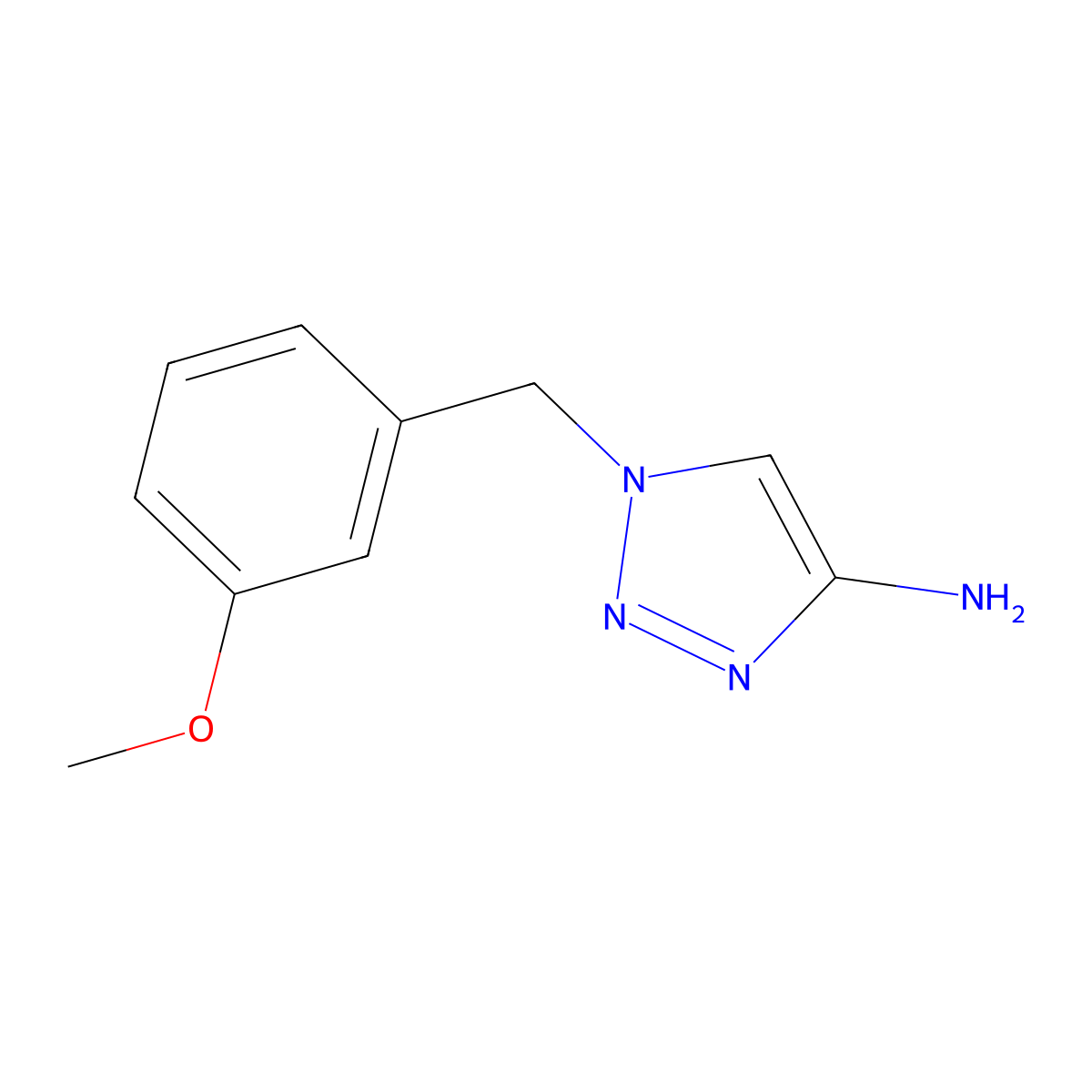 1-(3-Methoxybenzyl)-1h-1,2,3-triazol-4-amine molecular structure, CAS 1538954-86-7