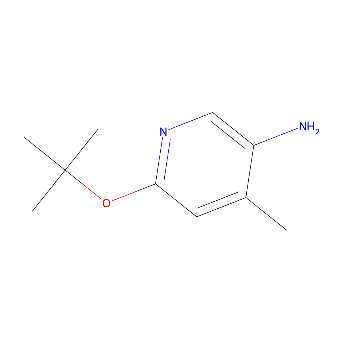 6-(Tert-butoxy)-4-methylpyridin-3-amine molecular structure, CAS 1538961-00-0