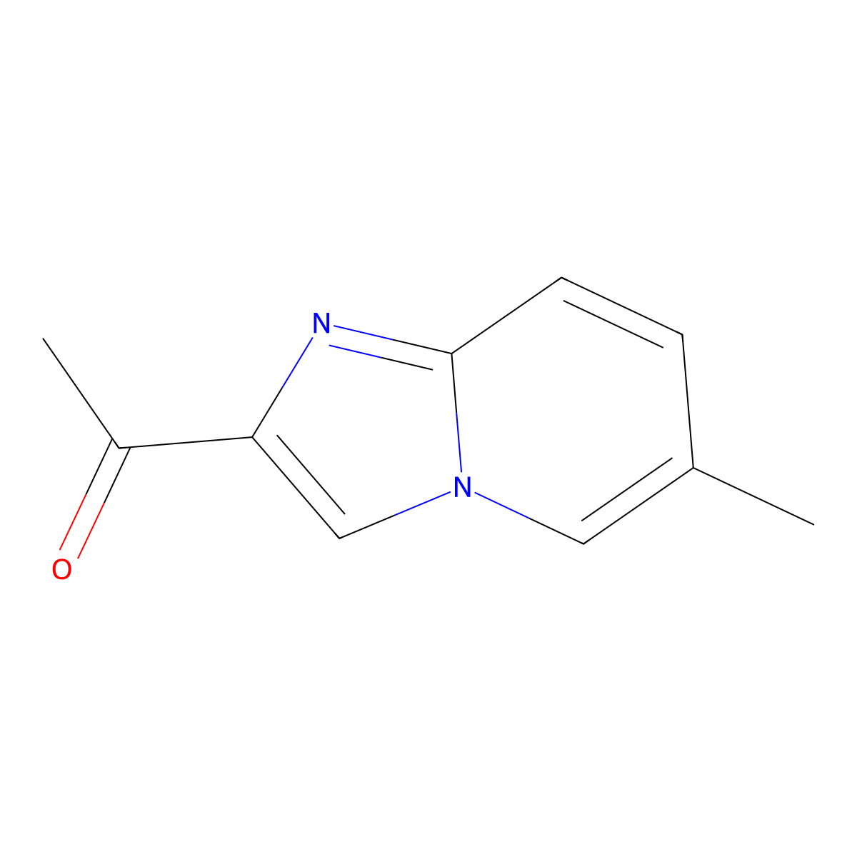 1-(6-Methylimidazo(1,2-a)pyridin-2-yl)ethan-1-one molecular structure, CAS 1538994-41-0