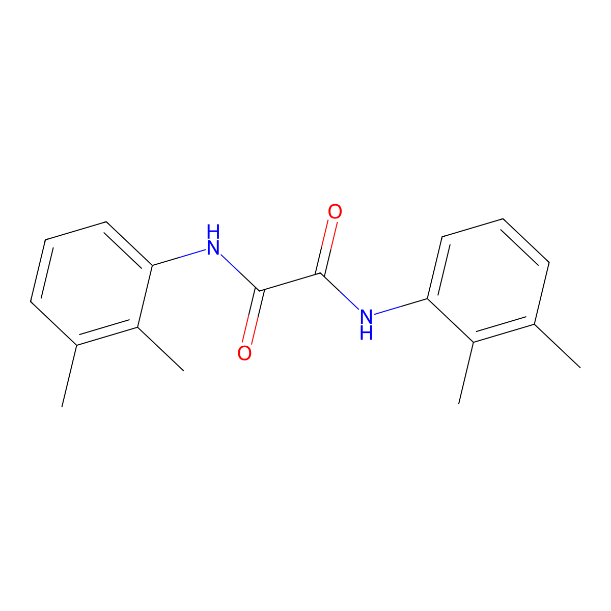 N1,N2-Bis(2,3-dimethylphenyl)ethanediamide molecular structure, CAS 1539-26-0