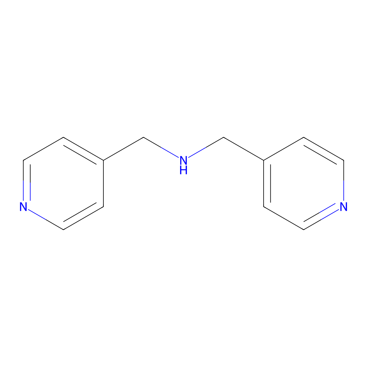 N-(4-Pyridinylmethyl)-4-pyridinemethanamine molecular structure, CAS 1539-39-5