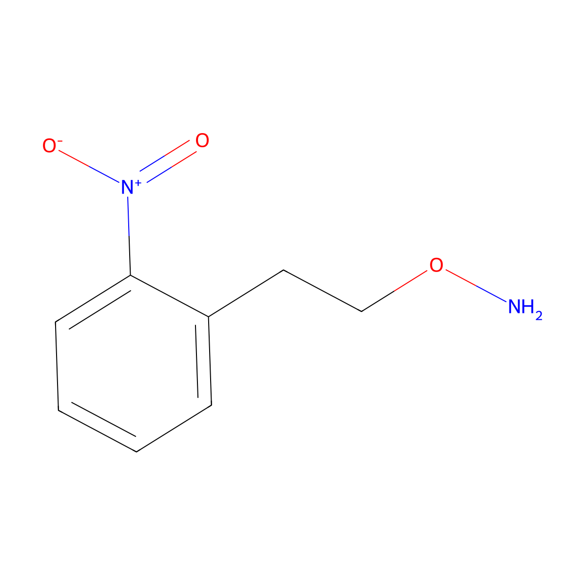 o-(2-Nitrophenethyl)hydroxylamine molecular structure, CAS 1539016-03-9