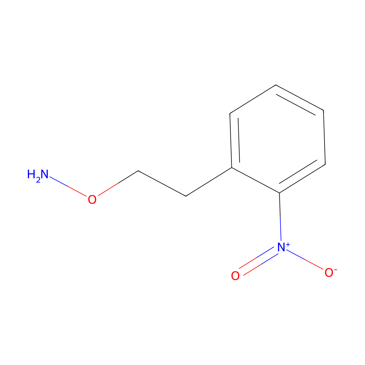 o-(2-Nitrophenethyl)hydroxylamine molecular structure, CAS 1539016-03-9