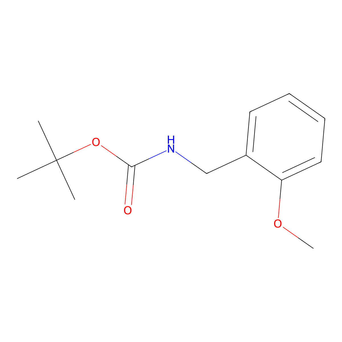 Tert-butyl (2-methoxybenzyl)carbamate molecular structure, CAS 153903-20-9