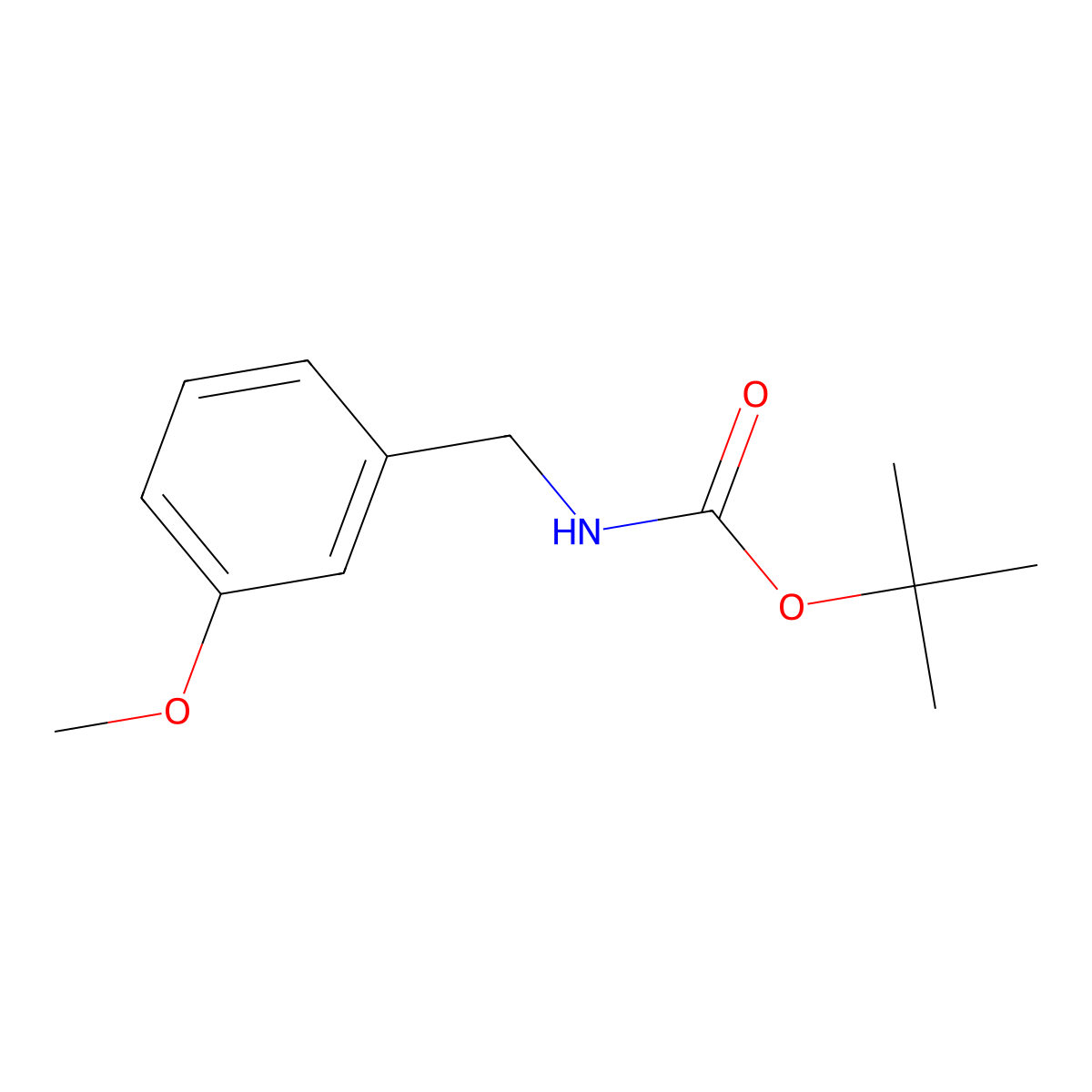 Tert-butyl 3-methoxybenzylcarbamate molecular structure, CAS 153903-22-1