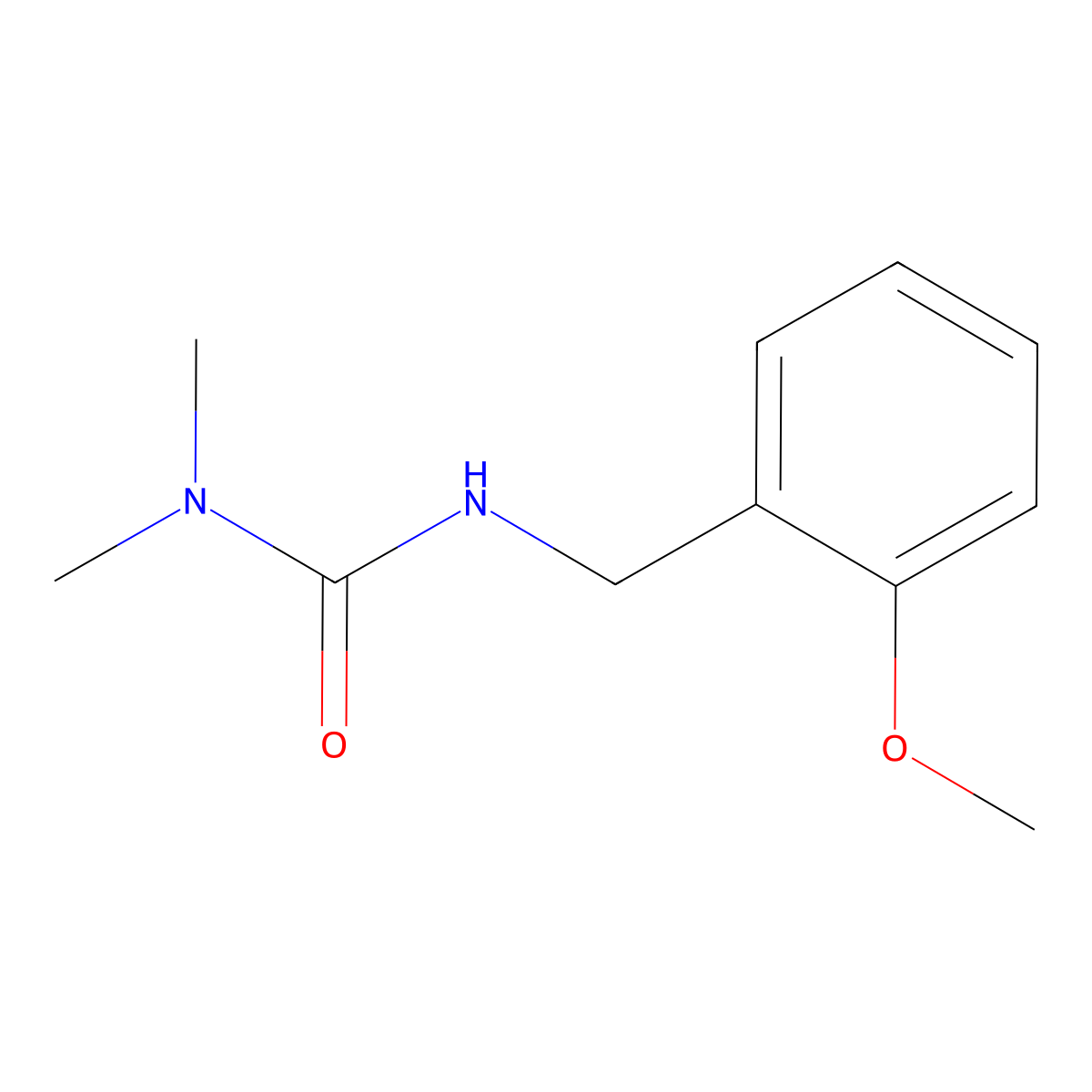3-[(2-Methoxyphenyl)methyl]-1,1-dimethylurea molecular structure, CAS 153903-28-7