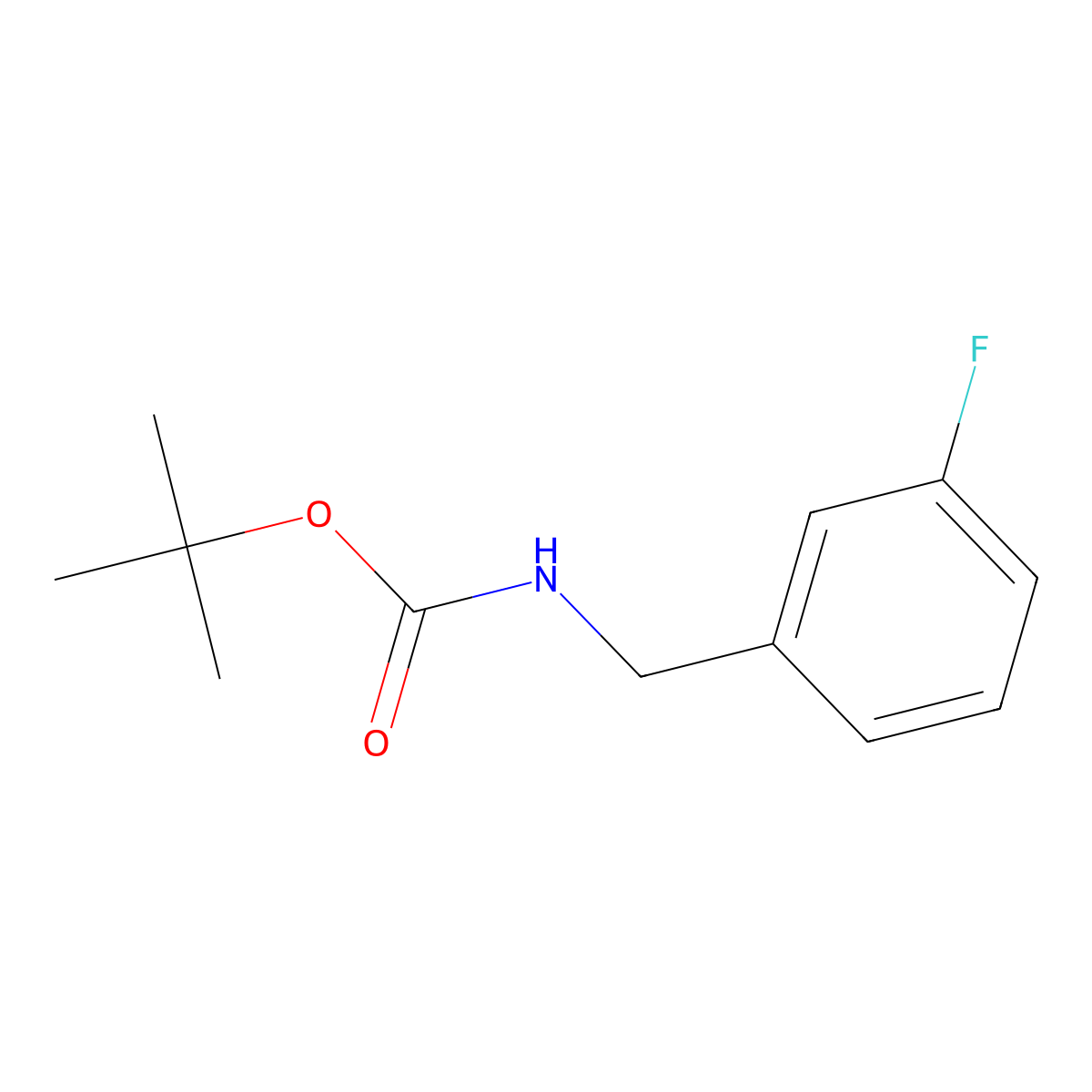 tert-Butyl 3-fluorobenzylcarbamate molecular structure, CAS 153903-29-8