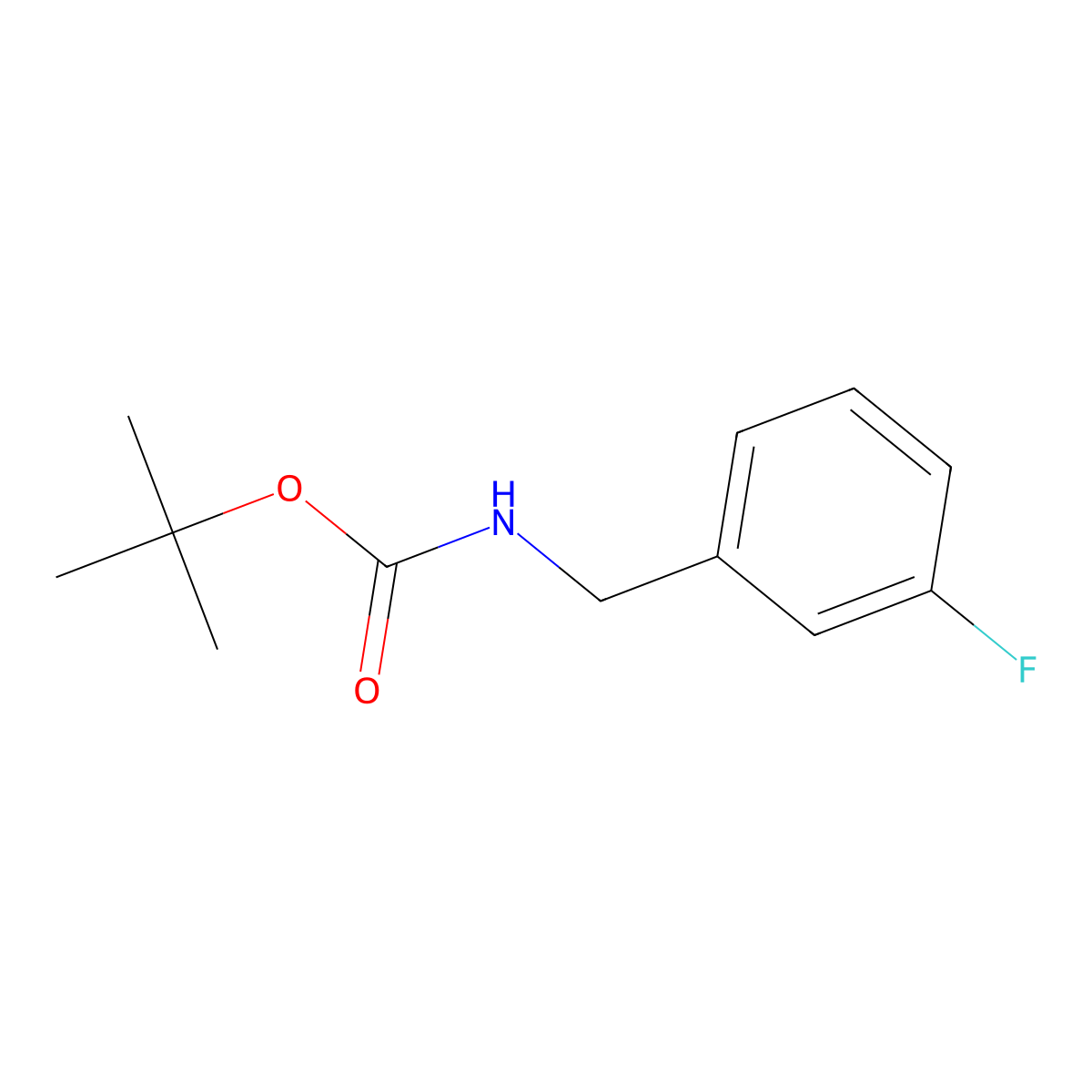 tert-Butyl 3-fluorobenzylcarbamate molecular structure, CAS 153903-29-8
