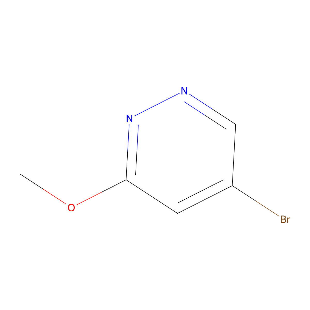 5-Bromo-3-methoxypyridazine molecular structure, CAS 1539034-34-8