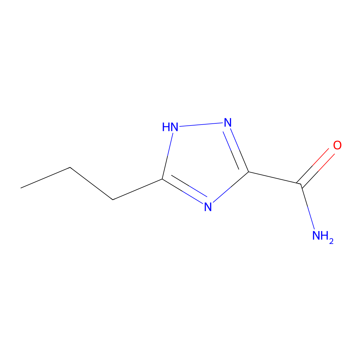 5-propyl-1H-1,2,4-triazole-3-carboxamide molecular structure, CAS 1539073-65-8