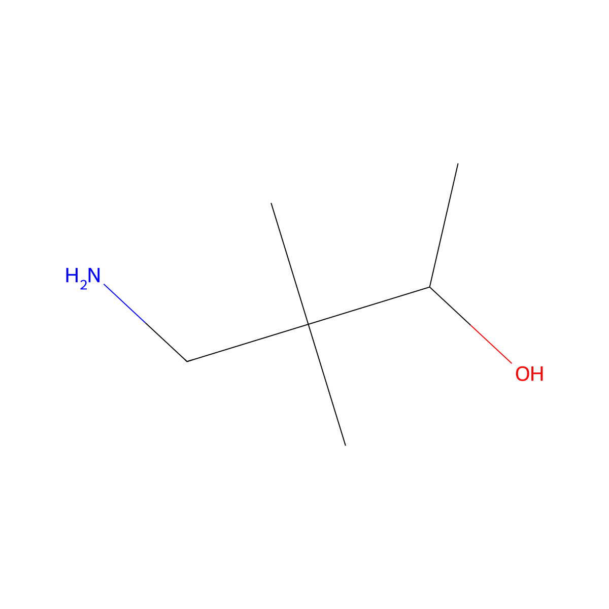4-Amino-3,3-dimethylbutan-2-ol molecular structure, CAS 1539100-51-0