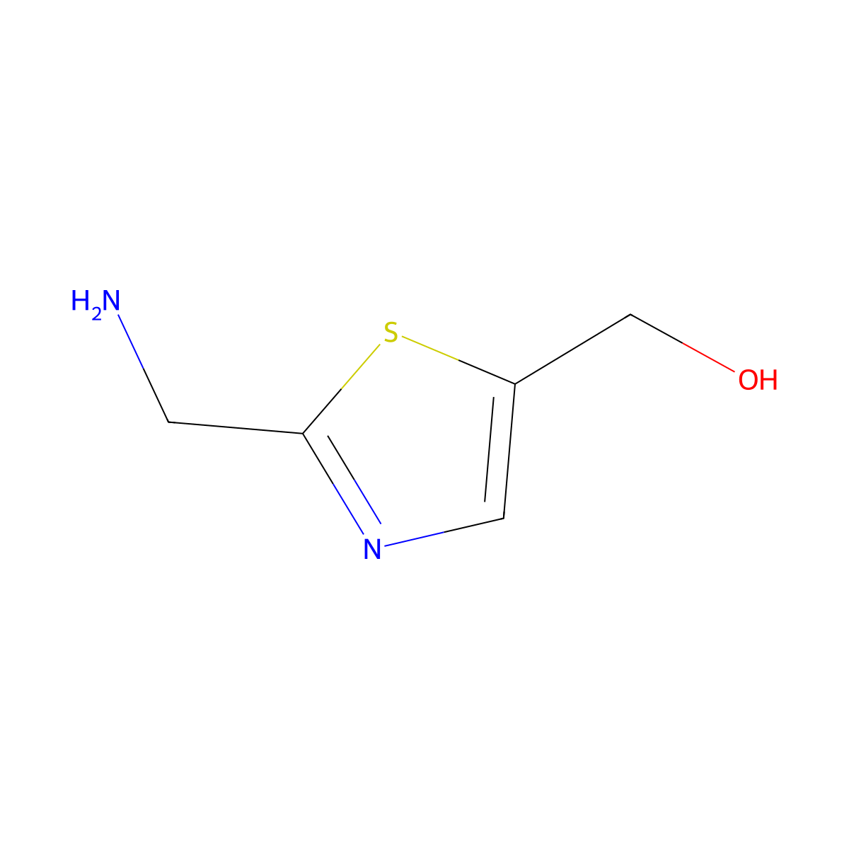[2-(Aminomethyl)-1,3-thiazol-5-yl]methanol molecular structure, CAS 1539140-33-4