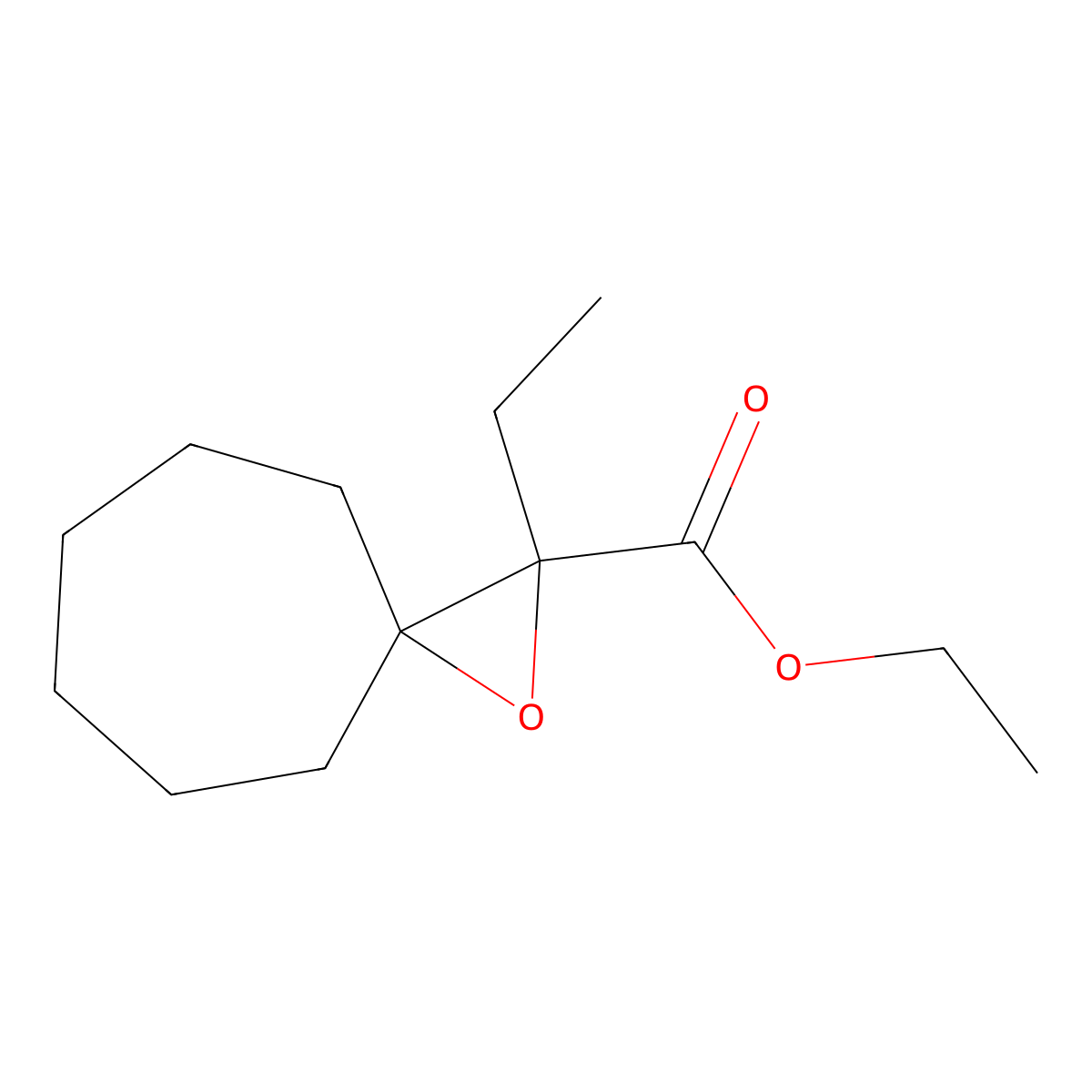 Ethyl 2-ethyl-1-oxaspiro[2.6]nonane-2-carboxylate molecular structure, CAS 1539143-20-8