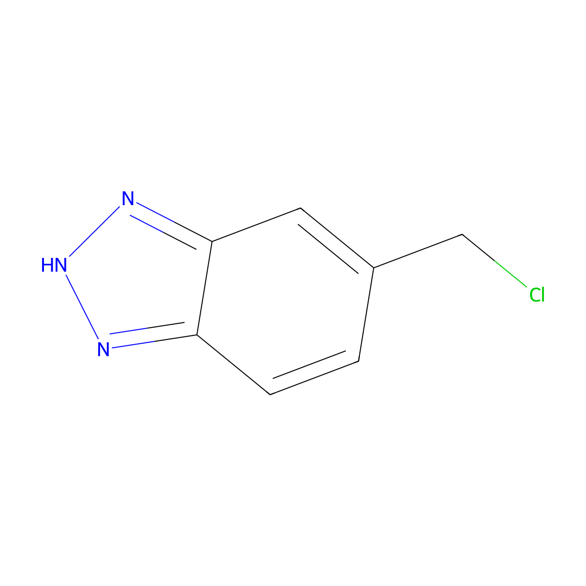5-(chloromethyl)-2H-benzotriazole molecular structure, CAS 153915-05-0