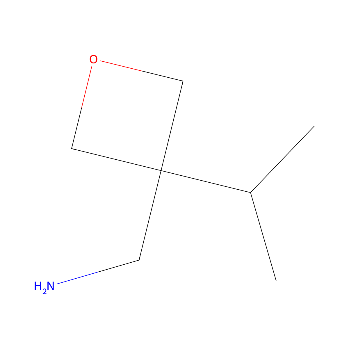 3-(1-Methylethyl)-3-oxetanemethanamine molecular structure, CAS 1539197-30-2