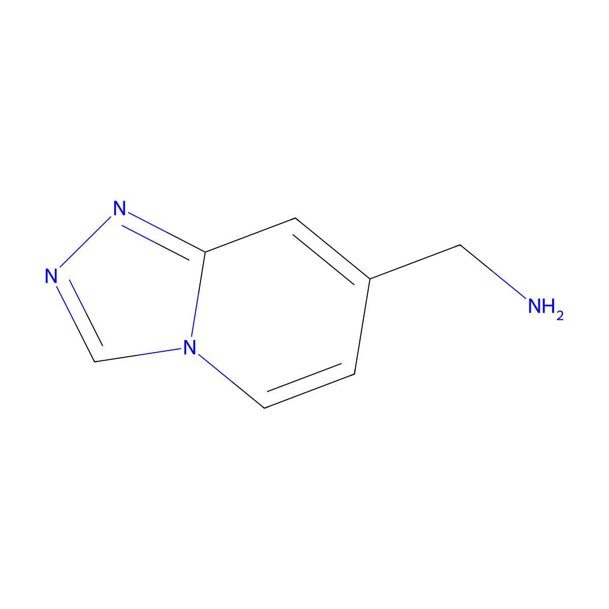 [1,2,4]Triazolo[4,3-a]pyridin-7-ylmethanamine molecular structure, CAS 1539207-90-3