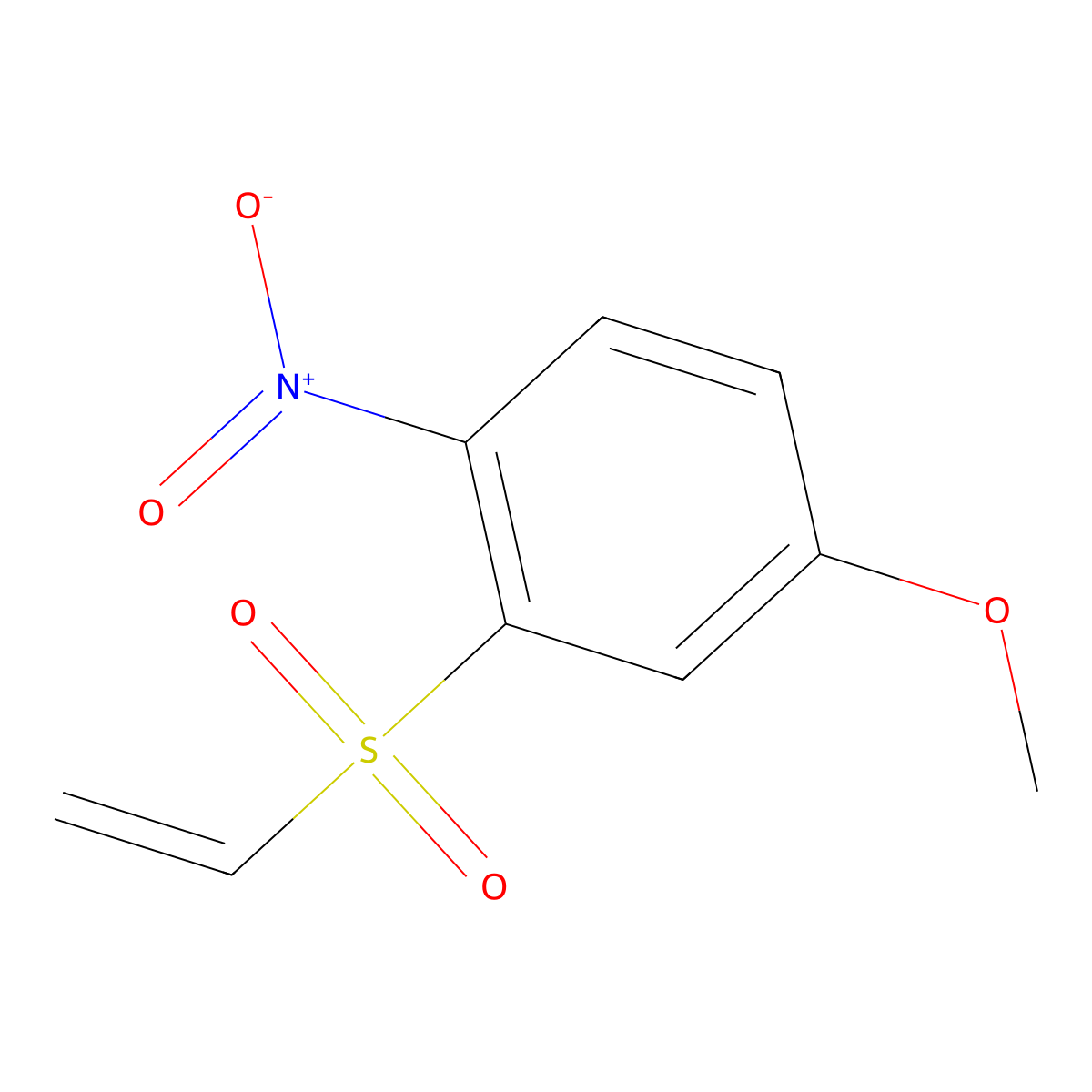 2-(Ethenesulfonyl)-4-methoxy-1-nitrobenzene molecular structure, CAS 1539256-26-2