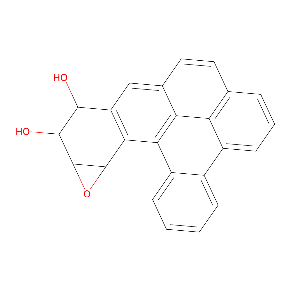 anti-11,12,12a,13a-Tetrahydrodibenzo(5,6:10,11)chryseno(3,4-b)oxirene-11,12-diol molecular structure, CAS 153926-04-6