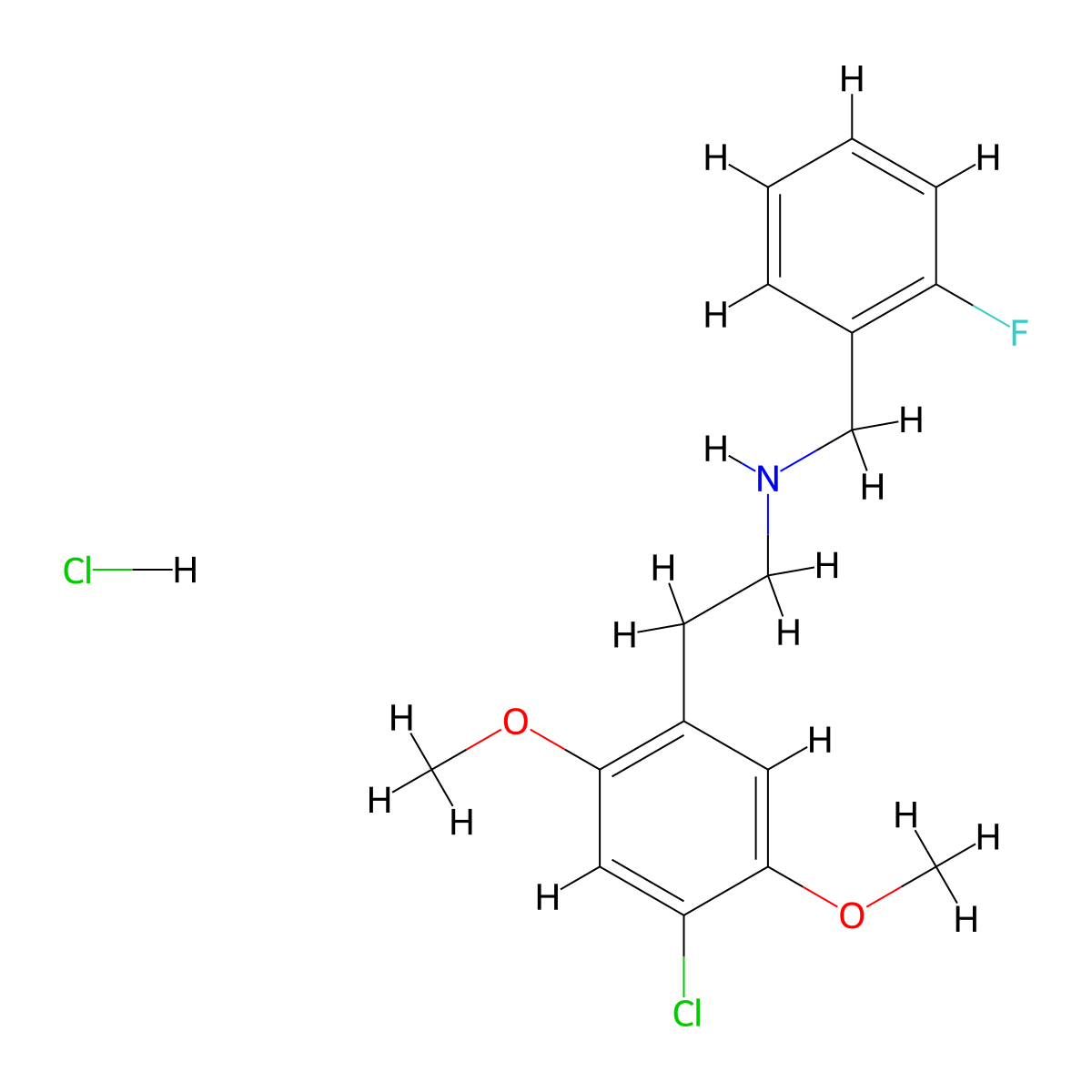 25C-NBF (hydrochloride) molecular structure, CAS 1539266-21-1
