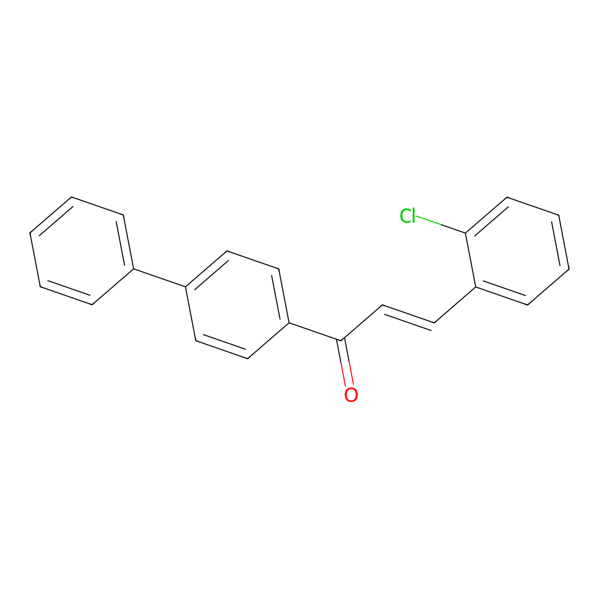 Chalcone, 2-chloro-4'-phenyl- molecular structure, CAS 1539275-16-5