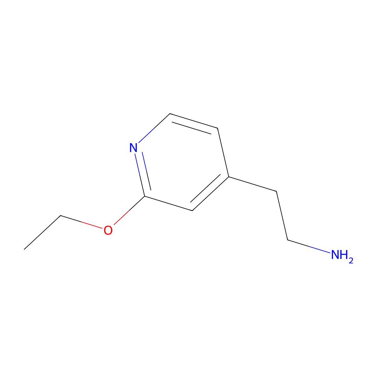 2-(2-Ethoxypyridin-4-yl)ethanamine molecular structure, CAS 153928-61-1