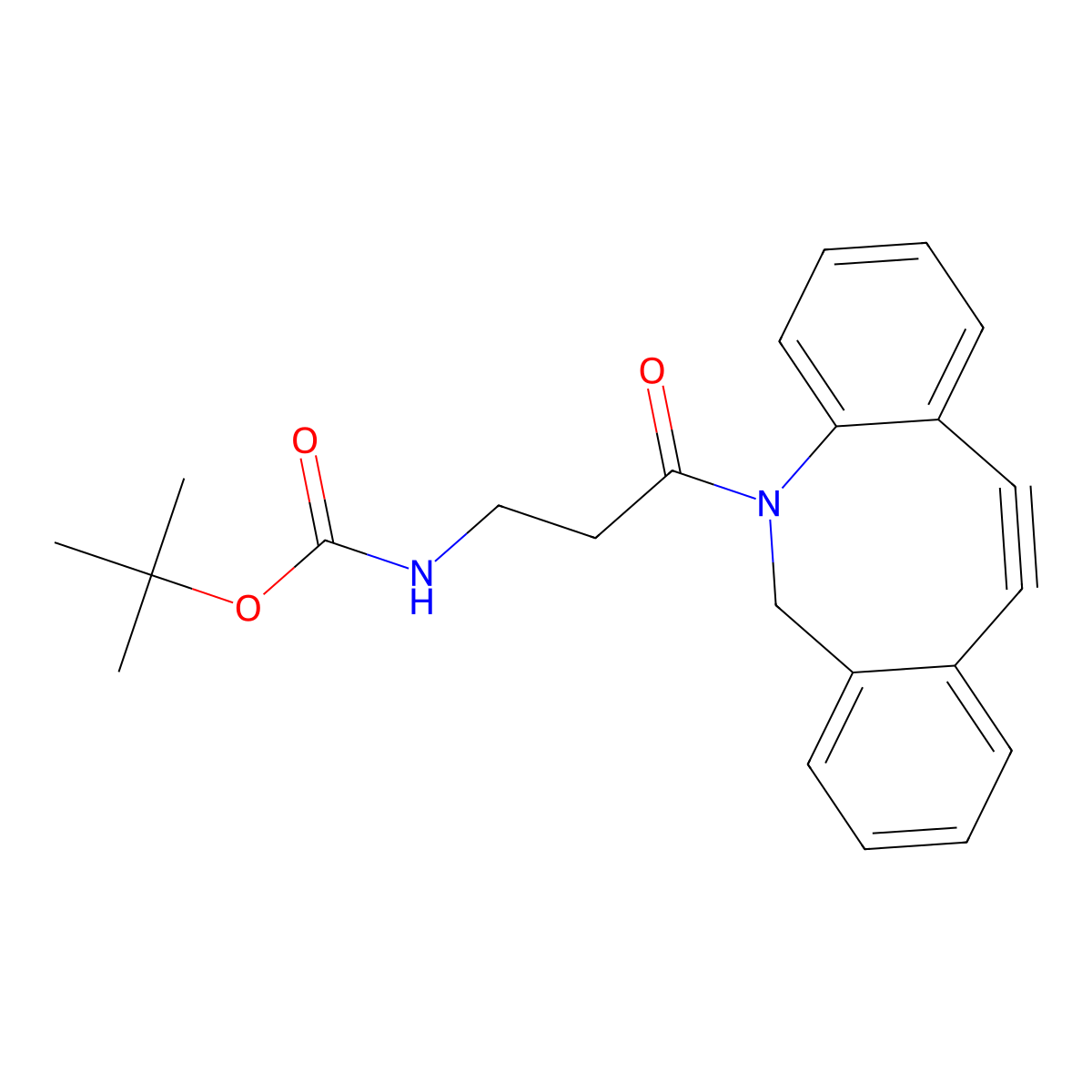 DBCO-NH-Boc molecular structure, CAS 1539290-74-8