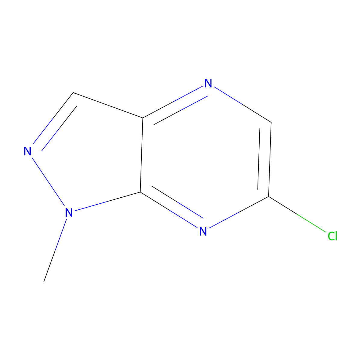 6-chloro-1-methyl-1H-Pyrazolo[3,4-b]pyrazine molecular structure, CAS 1539296-65-5