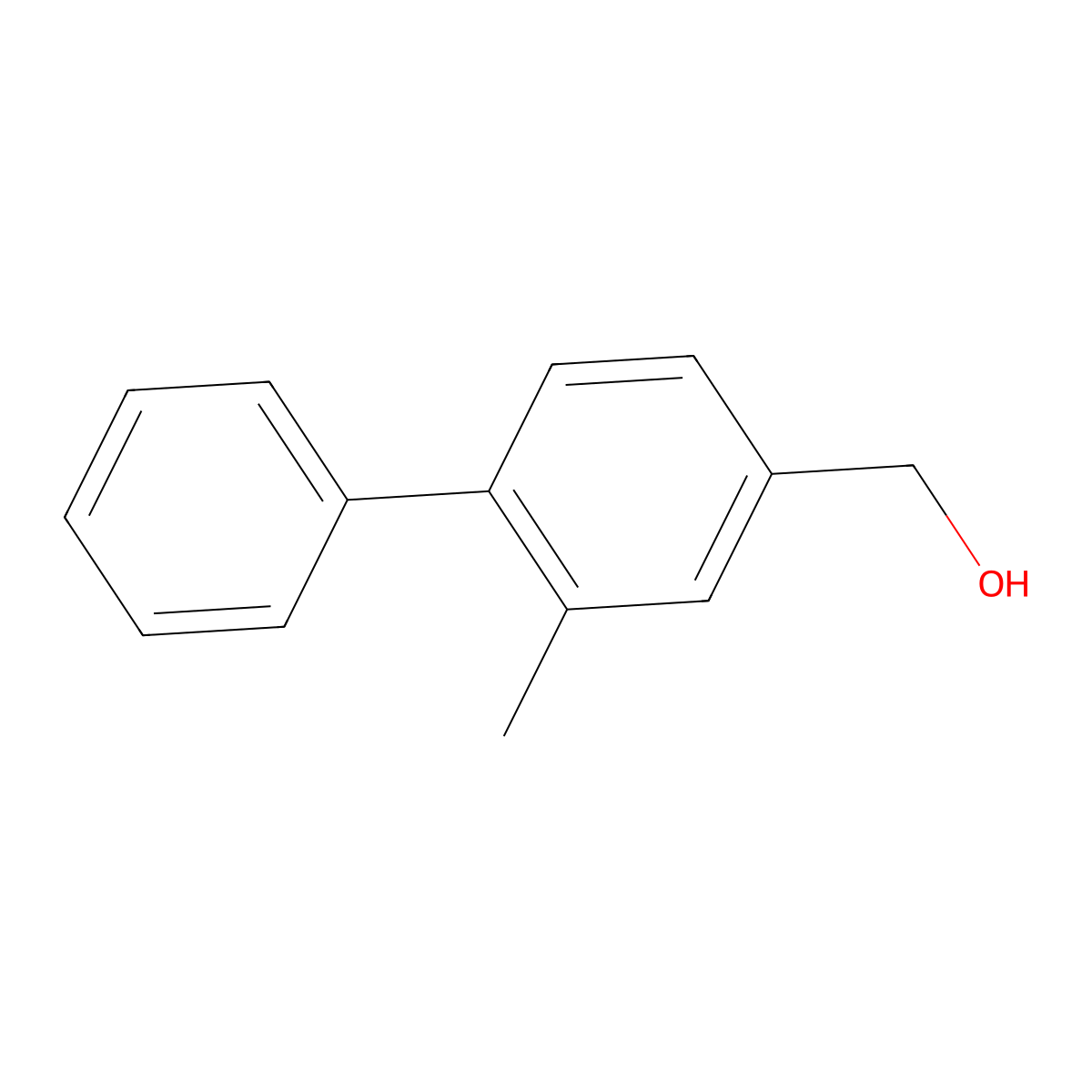 (2-Methyl-[1,1'-biphenyl]-4-yl)methanol molecular structure, CAS 1539309-42-6