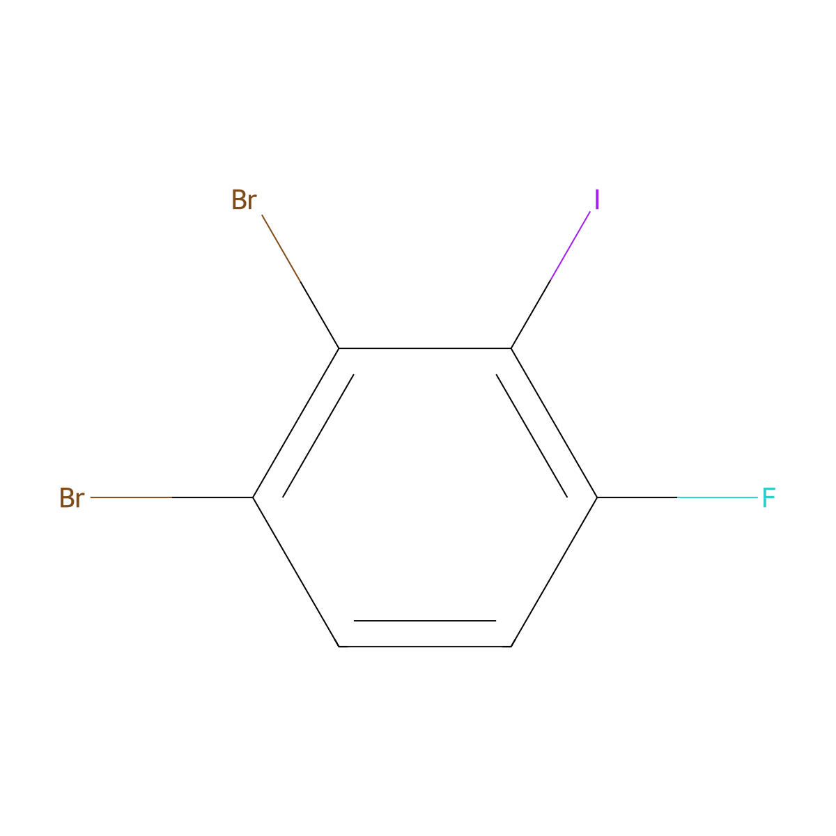 1,2-Dibromo-4-fluoro-3-iodobenzene molecular structure, CAS 1539314-91-4