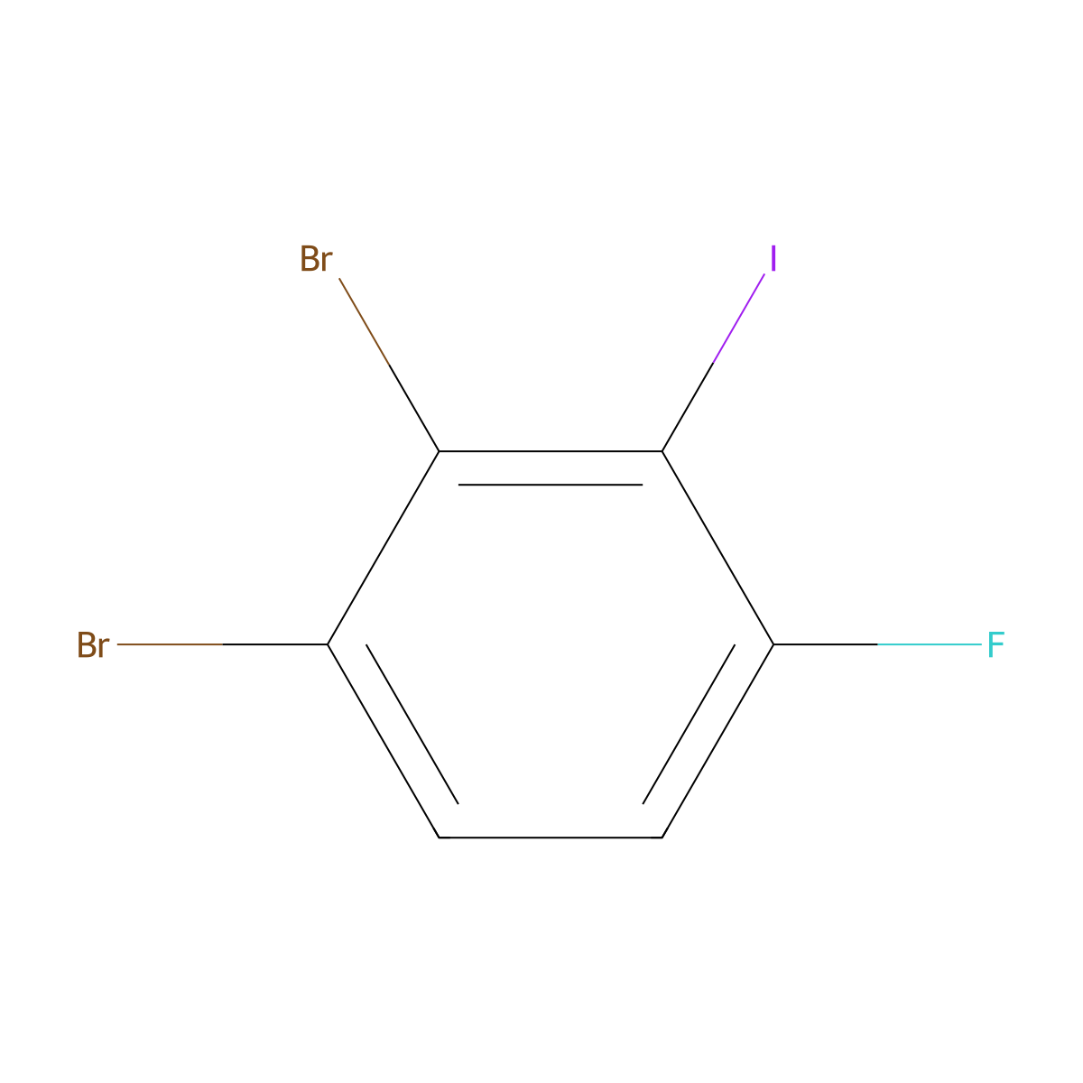 1,2-Dibromo-4-fluoro-3-iodobenzene molecular structure, CAS 1539314-91-4