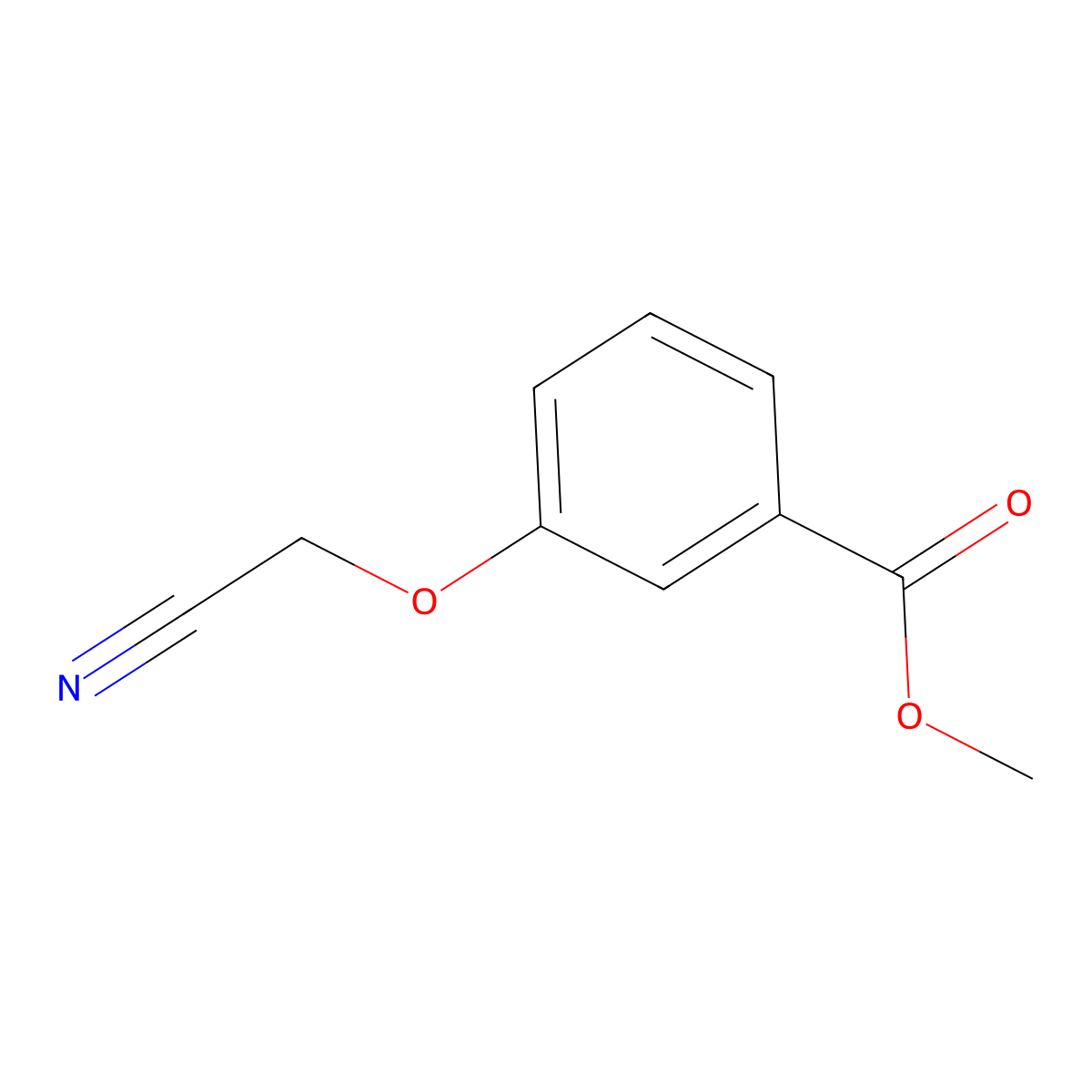 Methyl 3-(cyanomethoxy)benzoate molecular structure, CAS 153938-40-0