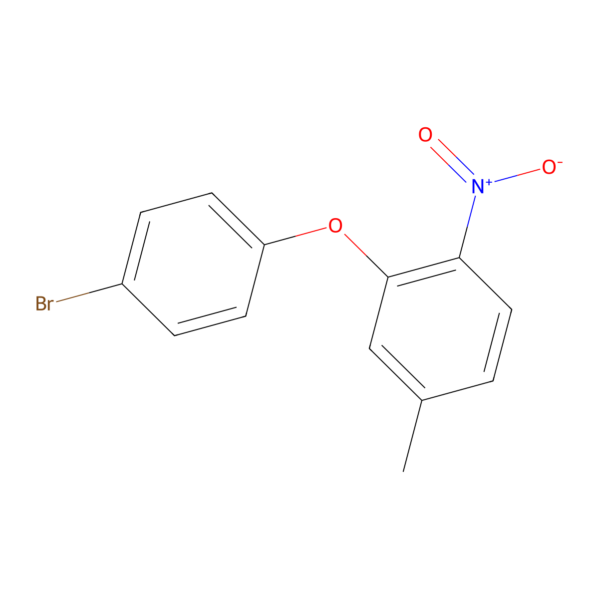 2-(4-Bromophenoxy)-4-methyl-1-nitrobenzene molecular structure, CAS 1539399-10-4