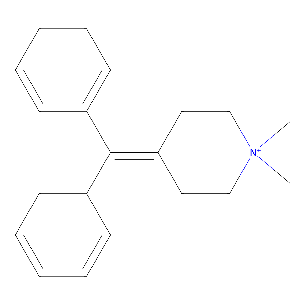 Diphemanil molecular structure, CAS 15394-62-4