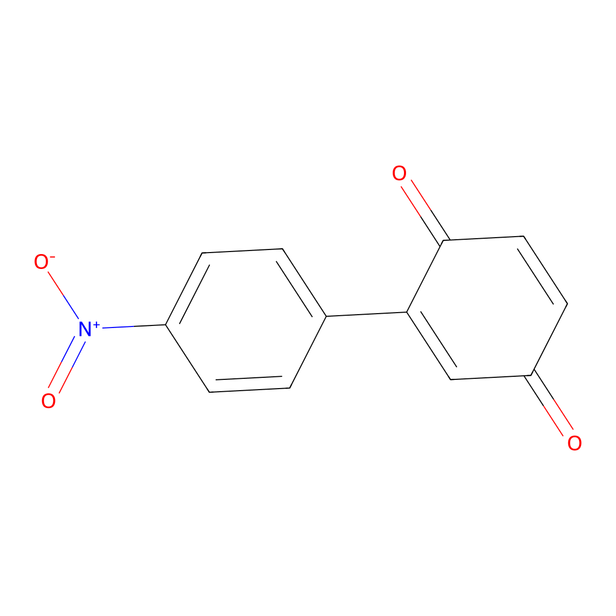 2-(4-Nitrophenyl)cyclohexa-2,5-diene-1,4-dione molecular structure, CAS 15394-91-9