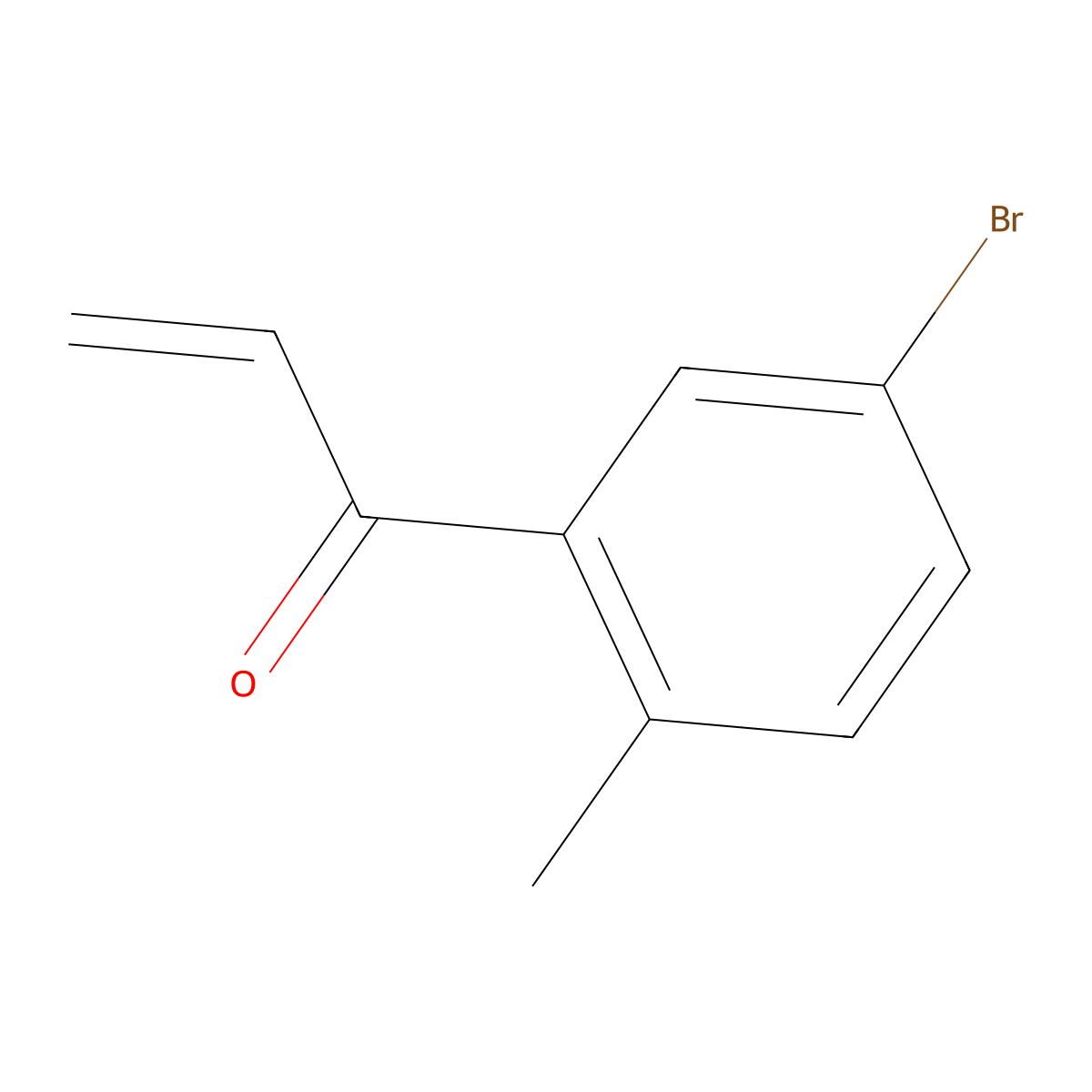 1-(5-Bromo-2-methylphenyl)prop-2-en-1-one molecular structure, CAS 1539404-46-0