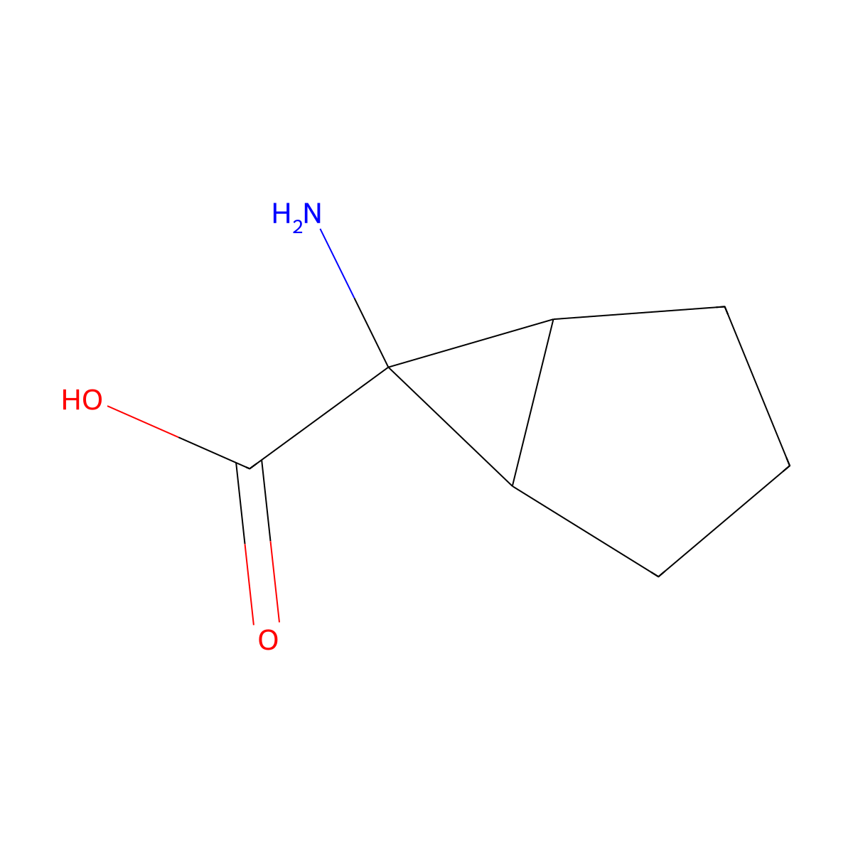 6-Aminobicyclo[3.1.0]hexane-6-carboxylic acid molecular structure, CAS 1539406-60-4