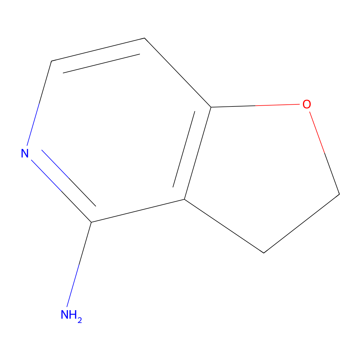 2H,3H-furo(3,2-c)pyridin-4-amine molecular structure, CAS 1539440-00-0