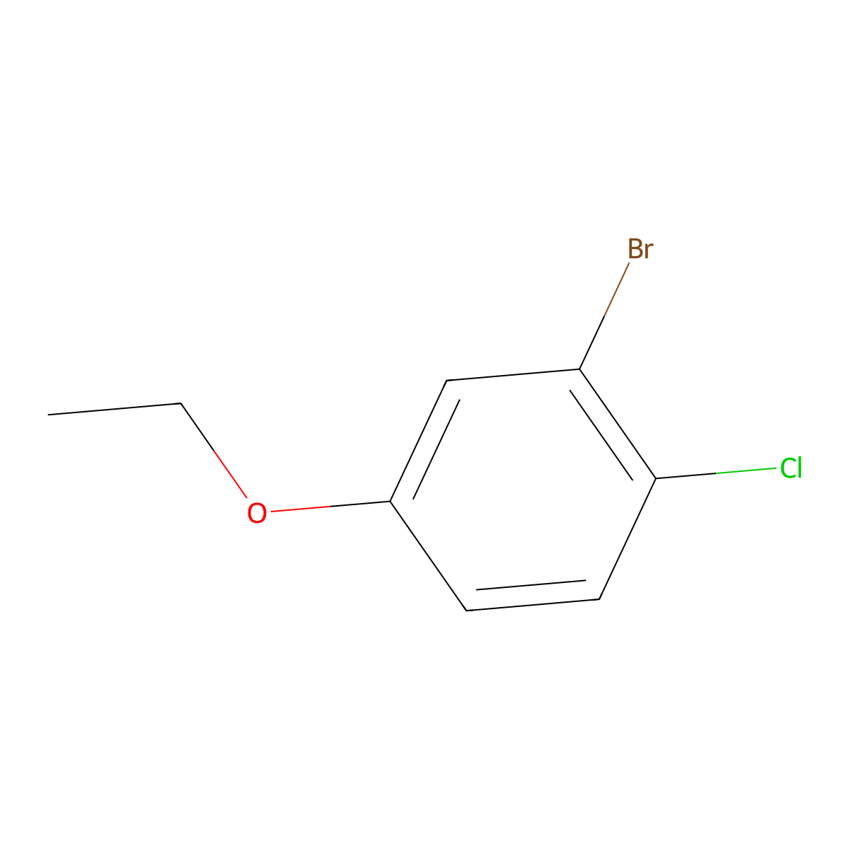 2-Bromo-1-chloro-4-ethoxybenzene molecular structure, CAS 1539442-68-6
