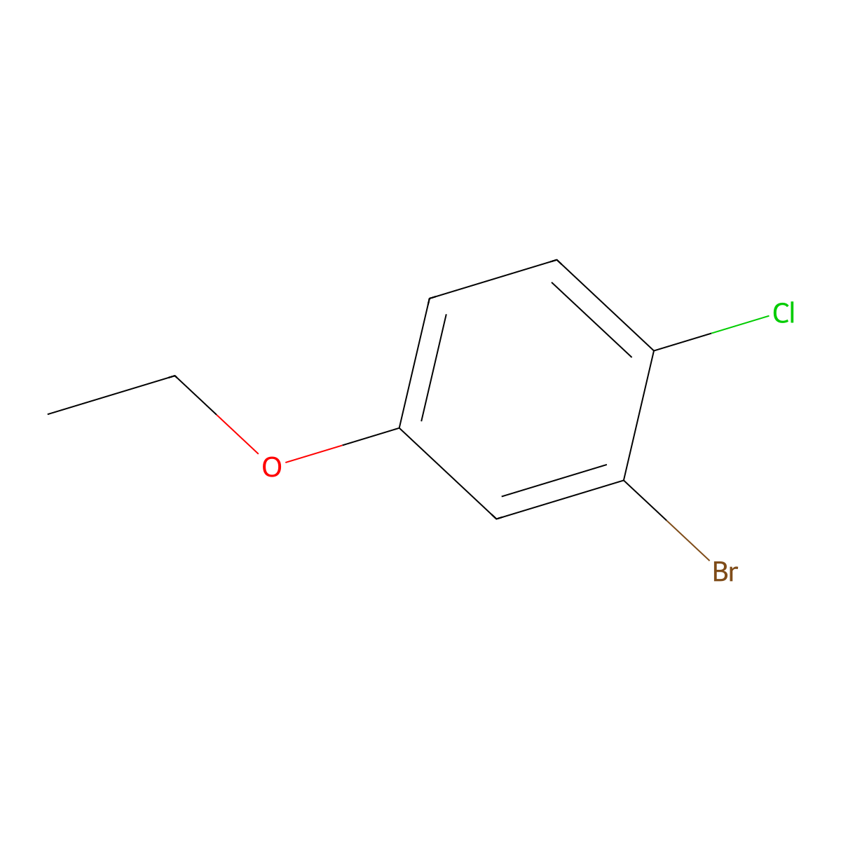2-Bromo-1-chloro-4-ethoxybenzene molecular structure, CAS 1539442-68-6