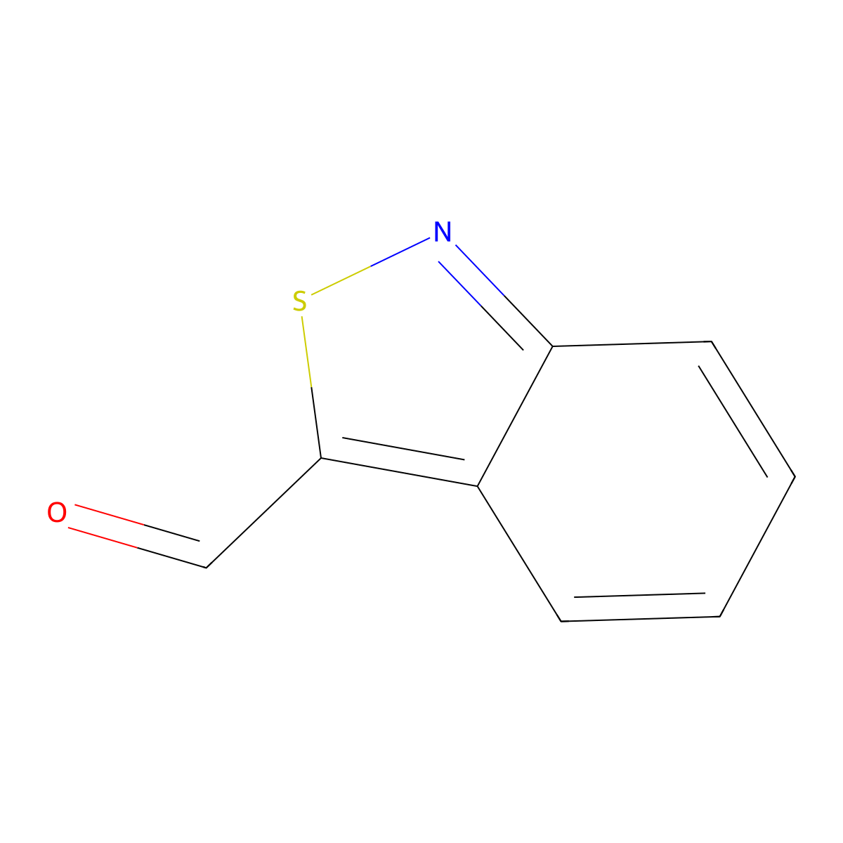 2,1-Benzothiazole-3-carbaldehyde molecular structure, CAS 1539464-05-5