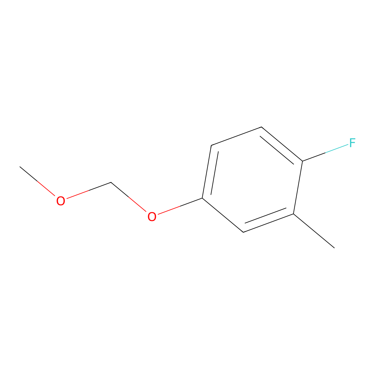 1-Fluoro-4-(methoxymethoxy)-2-methylbenZene molecular structure, CAS 1539513-04-6