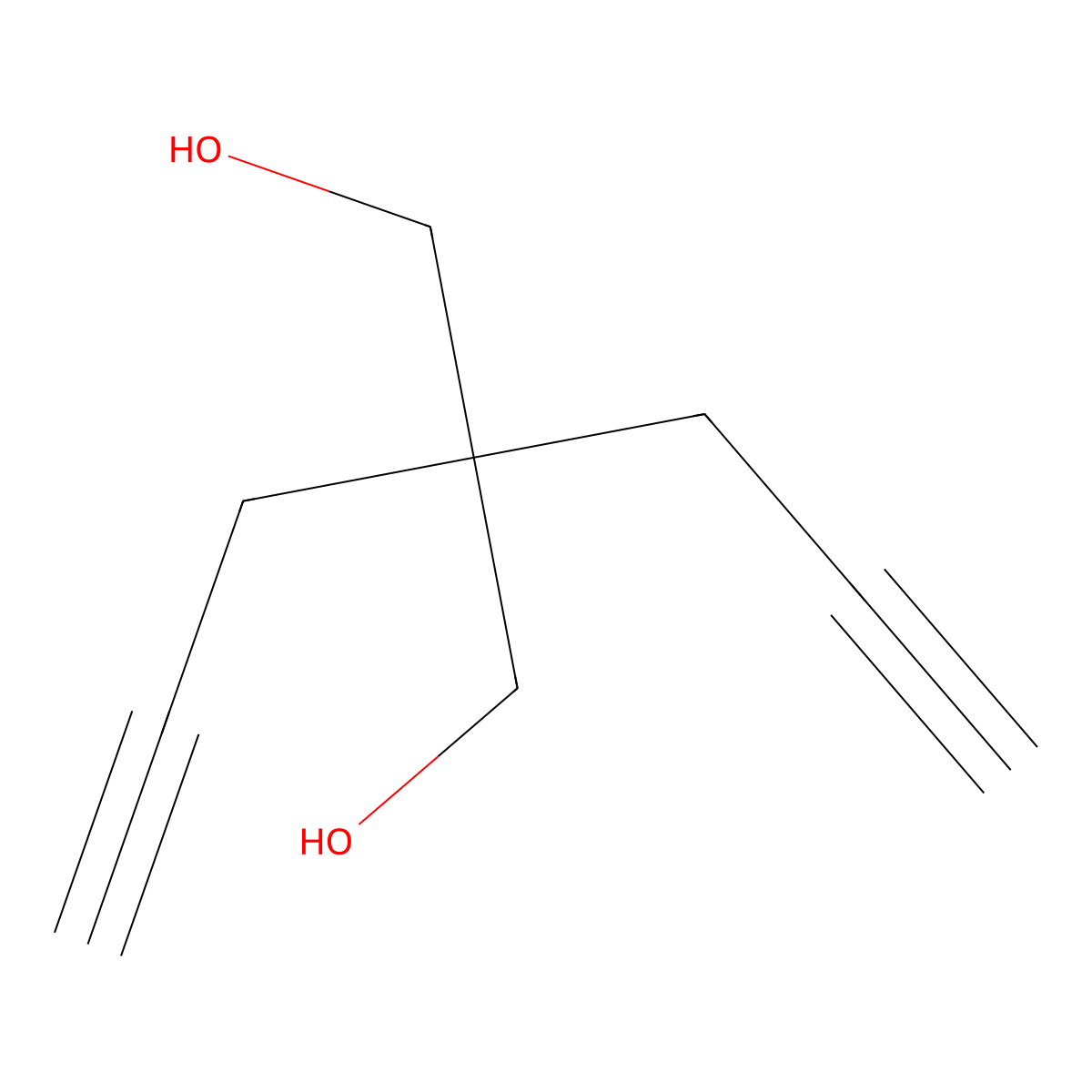 4,4-Bis(hydroxymethyl)-1,6-heptadiyne molecular structure, CAS 153953-34-5