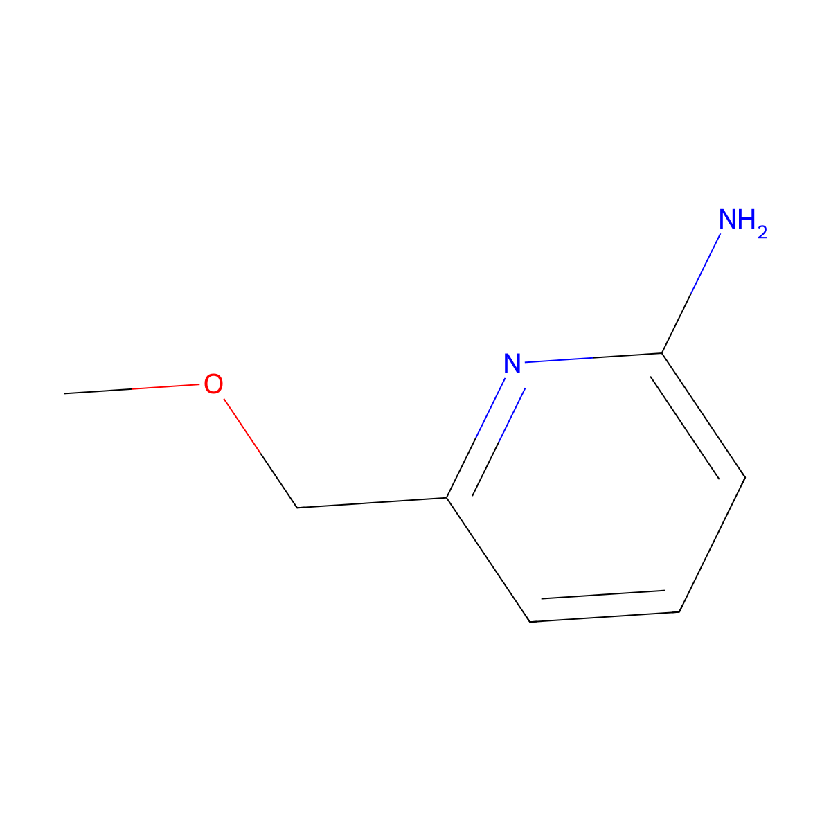 6-(Methoxymethyl)pyridin-2-amine molecular structure, CAS 153959-27-4