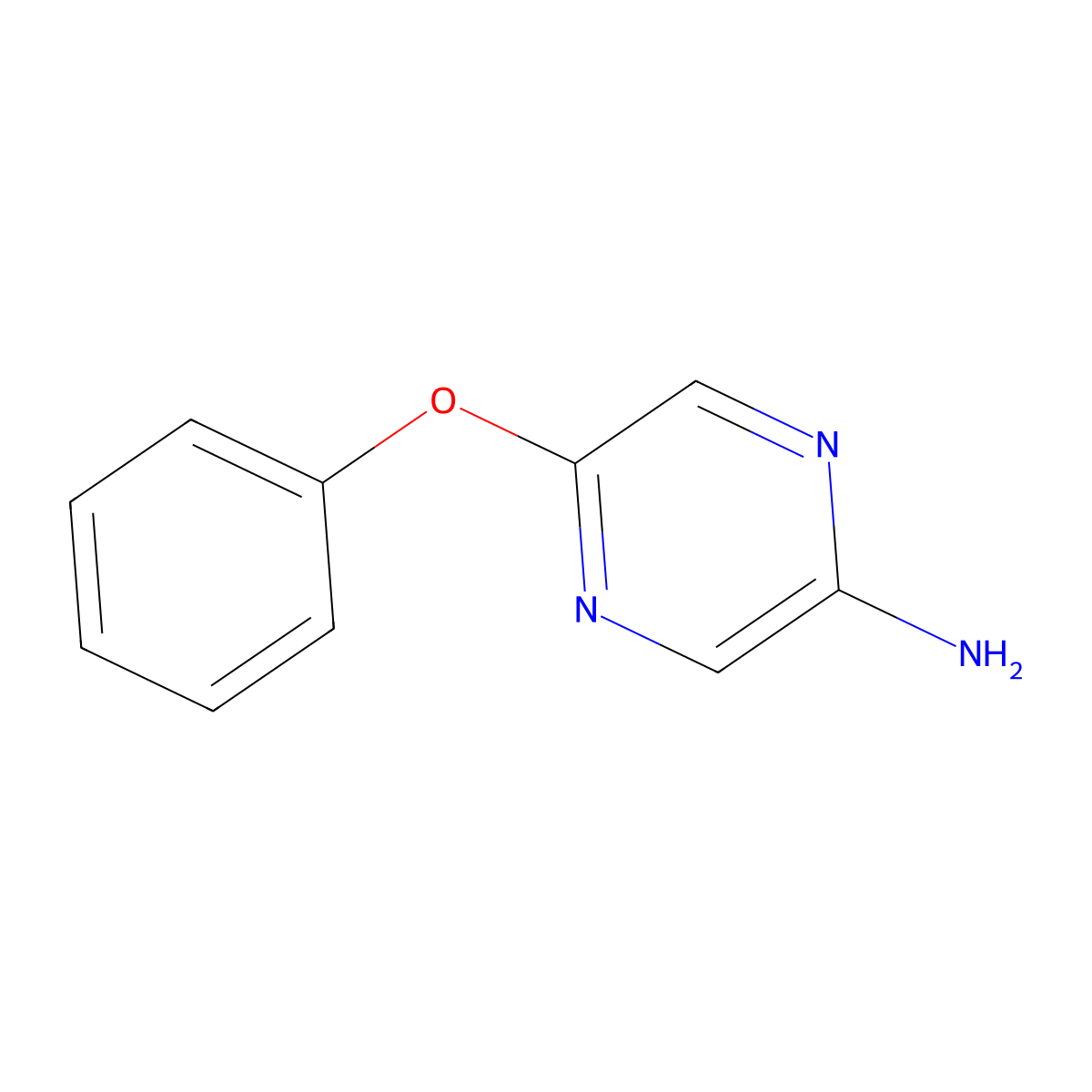 5-Phenoxypyrazin-2-amine molecular structure, CAS 1539595-03-3