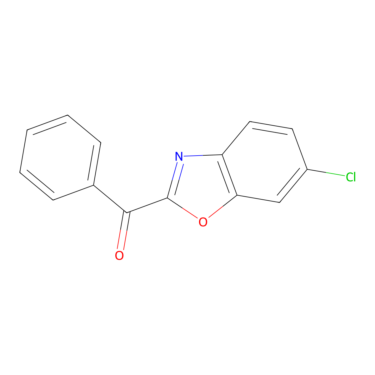 2-Benzoyl-6-chloro-1,3-benzoxazole molecular structure, CAS 1539609-38-5