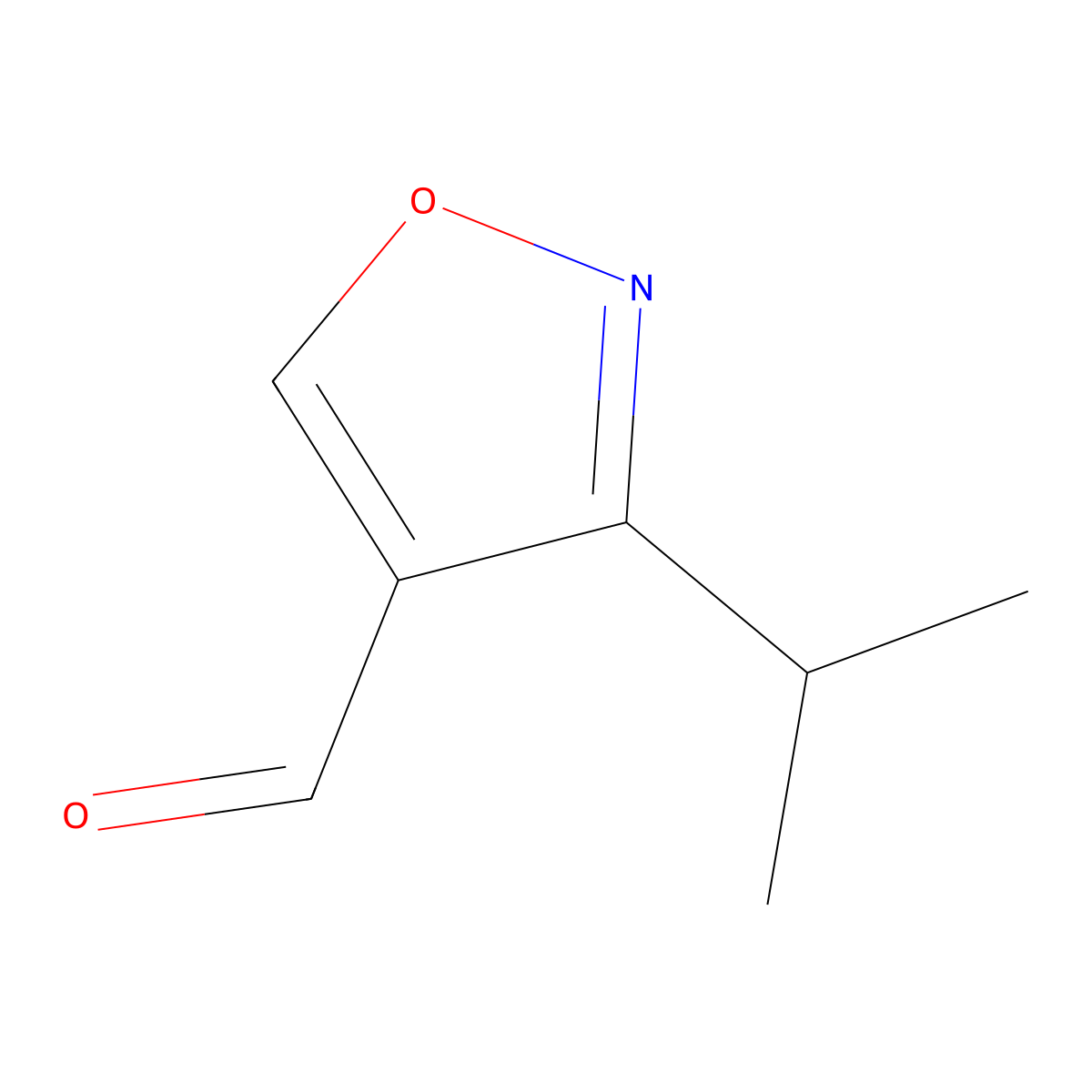 3-(Propan-2-yl)-1,2-oxazole-4-carbaldehyde molecular structure, CAS 1539696-86-0