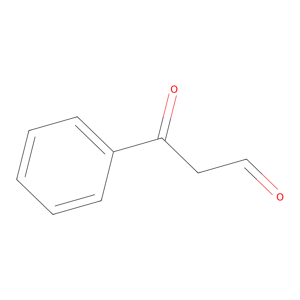 Benzoylacetaldehyde molecular structure, CAS 15397-33-8